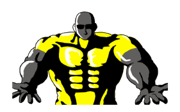 Animation of the muscle reaction sticker #14748989