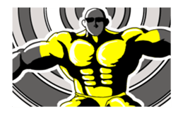 Animation of the muscle reaction sticker #14748994