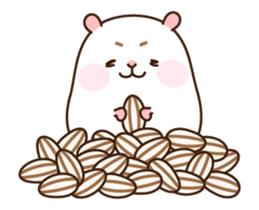 [Animated Stickers] Cute hamster "DANGO" sticker #14749016