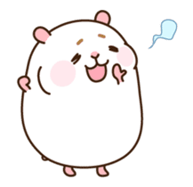 [Animated Stickers] Cute hamster "DANGO" sticker #14749021