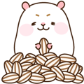 [Animated Stickers] Cute hamster "DANGO"
