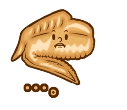 Chicken wings Speak sticker #14749942