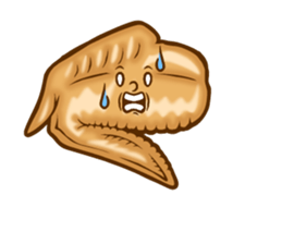 Chicken wings Speak sticker #14749950