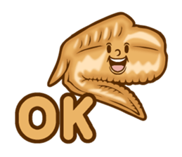 Chicken wings Speak sticker #14749956