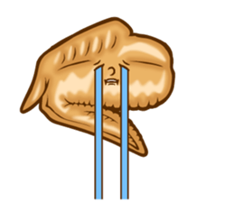 Chicken wings Speak sticker #14749959