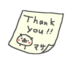 Masa cute panda stickers! sticker #14751104