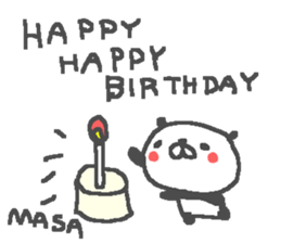 Masa cute panda stickers! sticker #14751107