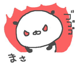 Masa cute panda stickers! sticker #14751110
