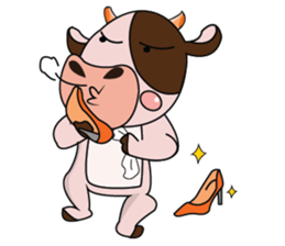 Love of an Funny Dairy Cow sticker #14751278