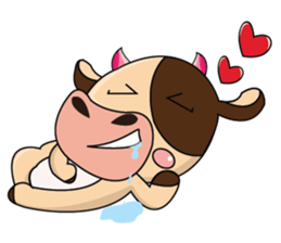 Love of an Funny Dairy Cow sticker #14751280