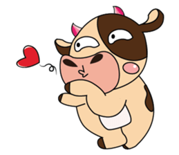 Love of an Funny Dairy Cow sticker #14751281