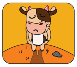 Love of an Funny Dairy Cow sticker #14751283