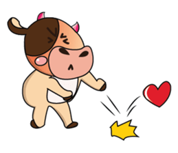 Love of an Funny Dairy Cow sticker #14751284