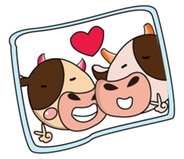 Love of an Funny Dairy Cow sticker #14751286