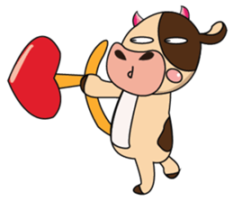 Love of an Funny Dairy Cow sticker #14751287