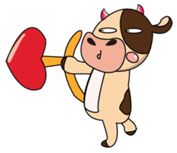 Love of an Funny Dairy Cow sticker #14751287