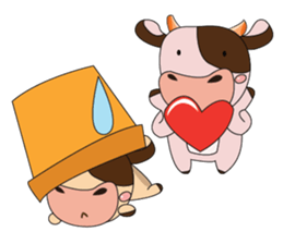 Love of an Funny Dairy Cow sticker #14751288