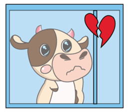 Love of an Funny Dairy Cow sticker #14751291