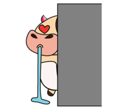 Love of an Funny Dairy Cow sticker #14751292