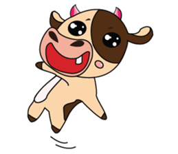 Love of an Funny Dairy Cow sticker #14751293