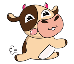 Love of an Funny Dairy Cow sticker #14751295