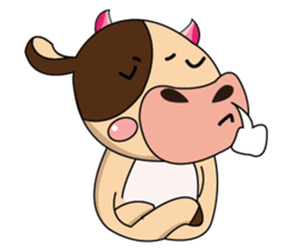 Love of an Funny Dairy Cow sticker #14751298