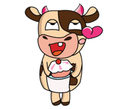 Love of an Funny Dairy Cow sticker #14751299