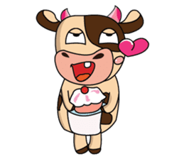 Love of an Funny Dairy Cow sticker #14751299