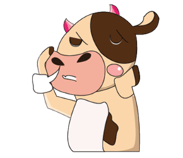 Love of an Funny Dairy Cow sticker #14751300