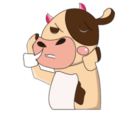 Love of an Funny Dairy Cow sticker #14751300