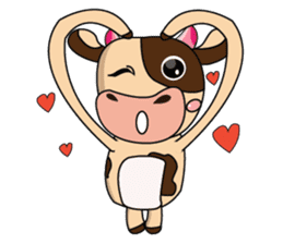 Love of an Funny Dairy Cow sticker #14751302