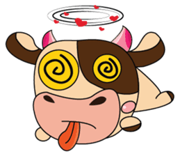 Love of an Funny Dairy Cow sticker #14751304