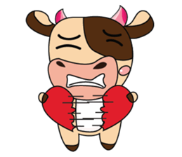 Love of an Funny Dairy Cow sticker #14751305