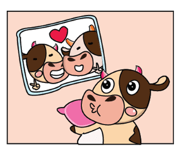 Love of an Funny Dairy Cow sticker #14751306