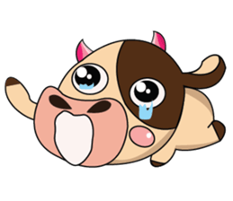 Love of an Funny Dairy Cow sticker #14751307