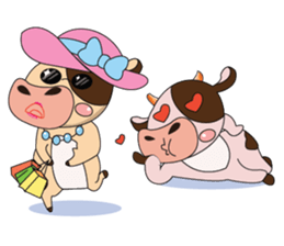 Love of an Funny Dairy Cow sticker #14751308