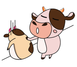 Love of an Funny Dairy Cow sticker #14751309