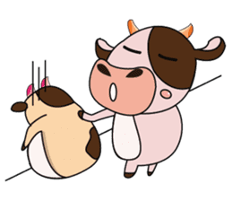 Love of an Funny Dairy Cow sticker #14751309