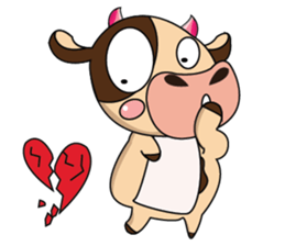 Love of an Funny Dairy Cow sticker #14751310
