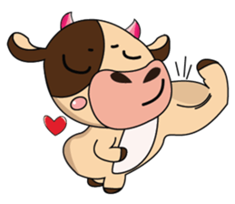 Love of an Funny Dairy Cow sticker #14751311