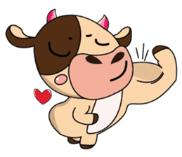 Love of an Funny Dairy Cow sticker #14751311