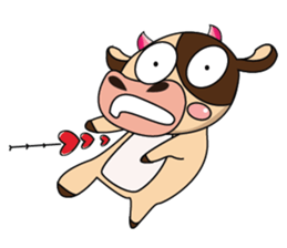 Love of an Funny Dairy Cow sticker #14751312