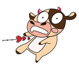 Love of an Funny Dairy Cow sticker #14751312