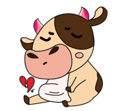 Love of an Funny Dairy Cow sticker #14751314