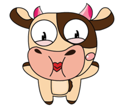 Love of an Funny Dairy Cow sticker #14751315