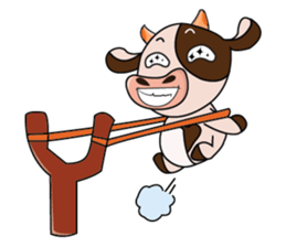 Busy Day of a Lovely Dairy Cow sticker #14751318