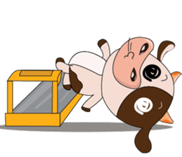 Busy Day of a Lovely Dairy Cow sticker #14751320