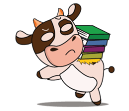 Busy Day of a Lovely Dairy Cow sticker #14751321