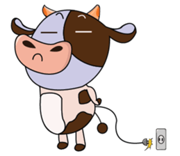 Busy Day of a Lovely Dairy Cow sticker #14751322