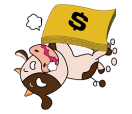 Busy Day of a Lovely Dairy Cow sticker #14751324